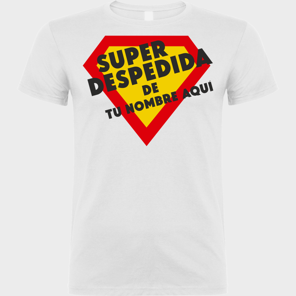 Camiseta despedida de soltero personalizable: Superdespedida