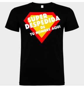 Camiseta despedida de soltero personalizable: Superdespedida