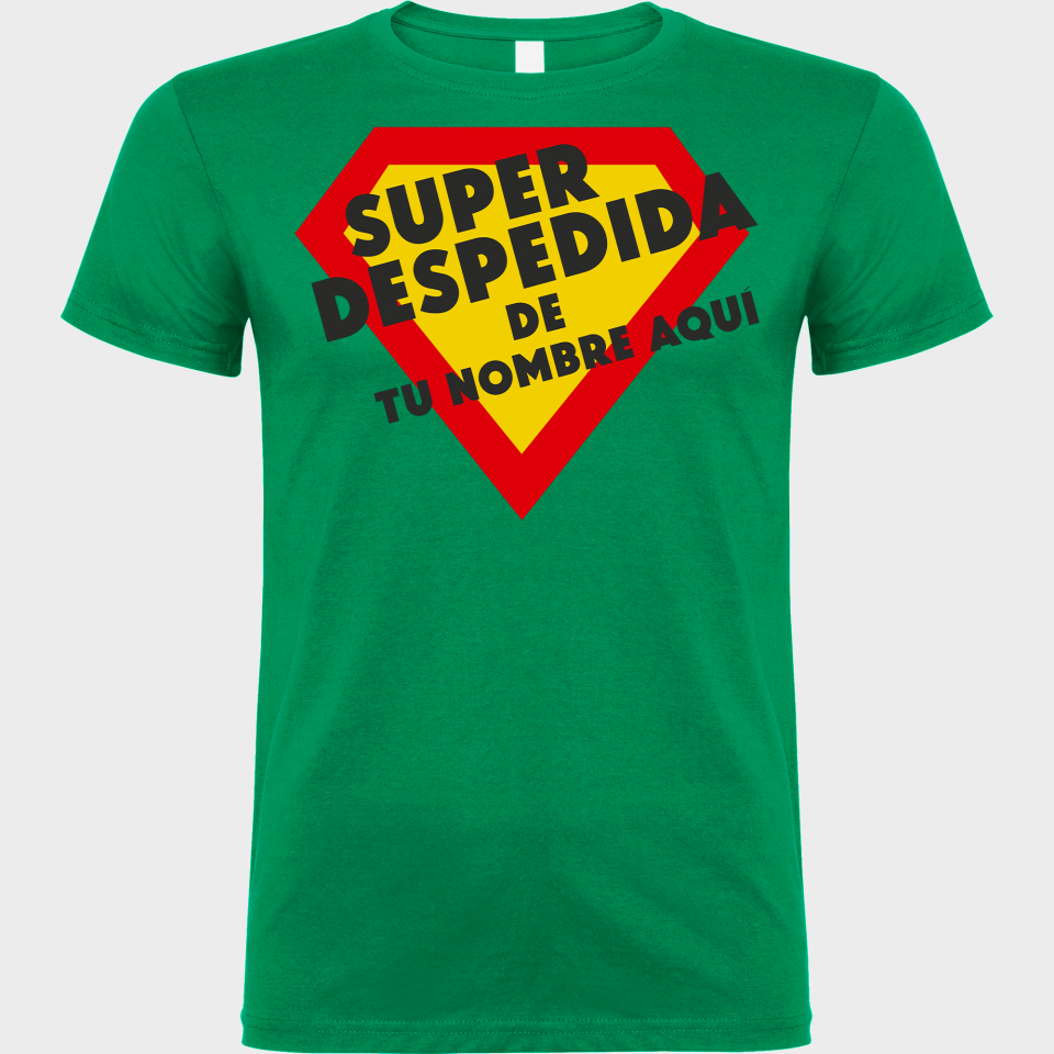 Camiseta despedida de soltero personalizable: Superdespedida