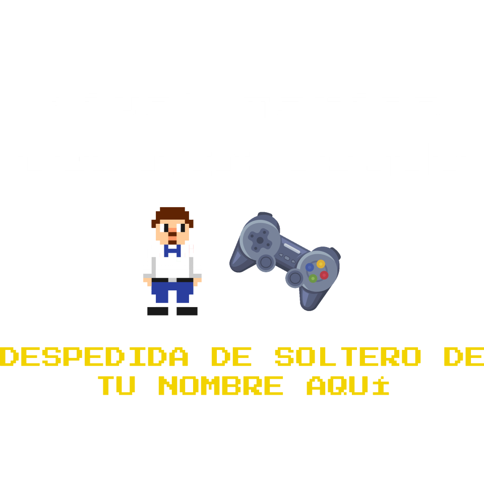 Camiseta despedida de soltero personalizable: Nivel Marido