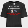 Camiseta talle corto despedida de soltera personalizable: Nivel Mujer