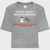 Camiseta talle corto despedida de soltera personalizable: Nivel Mujer
