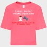 Camiseta talle corto despedida de soltera personalizable: Nivel Mujer