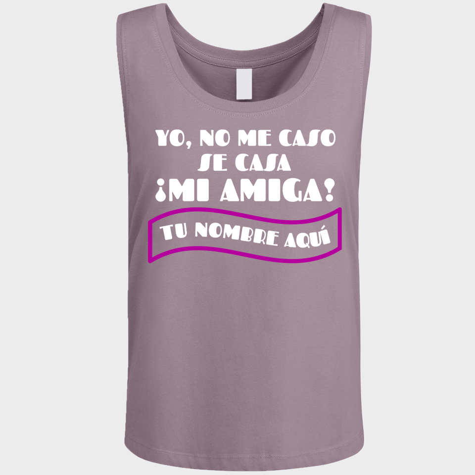 Camiseta de tirantes despedida de soltera personalizable: Se Casa Mi Amiga