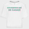 Camiseta talle corto despedida de soltera personalizable: Se Nos Casa