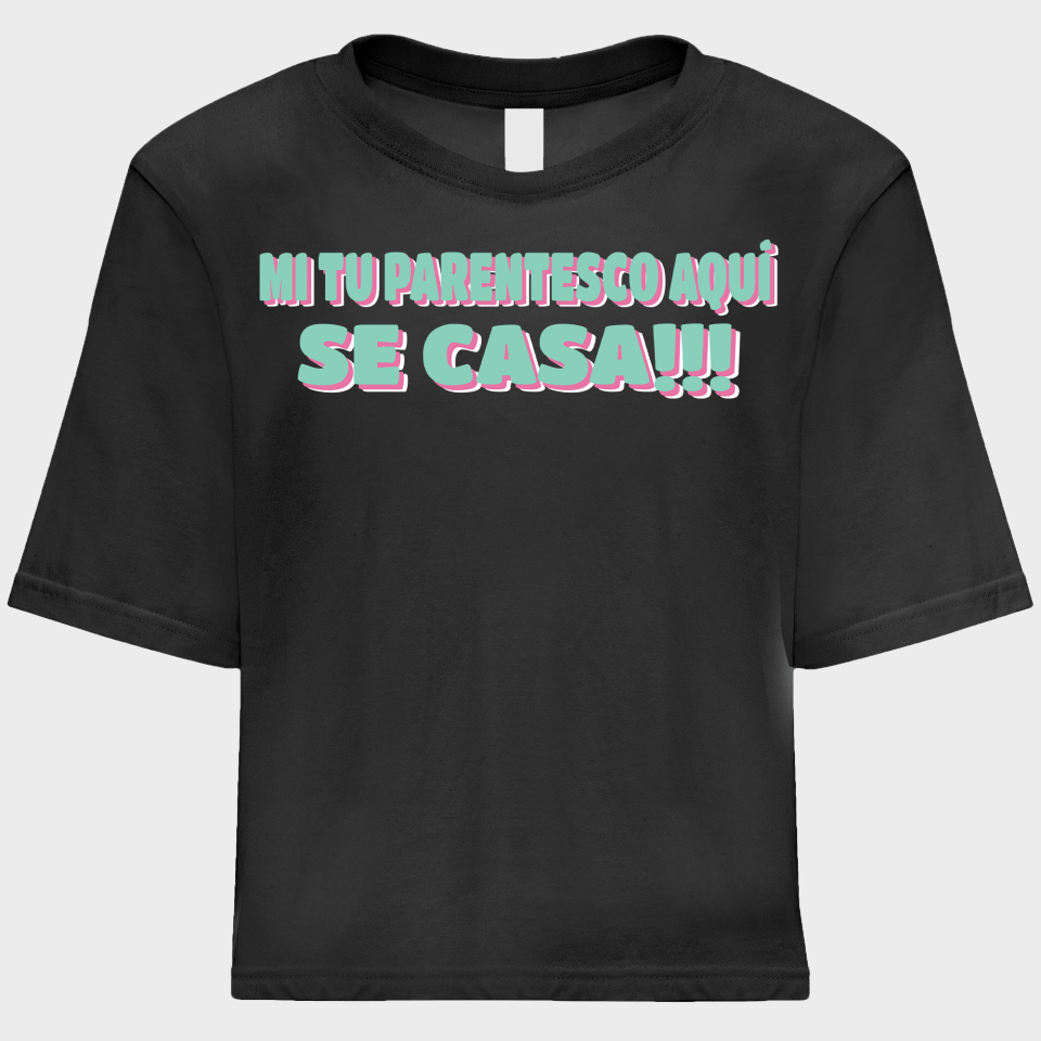 Camiseta talle corto despedida de soltera personalizable: Se Nos Casa
