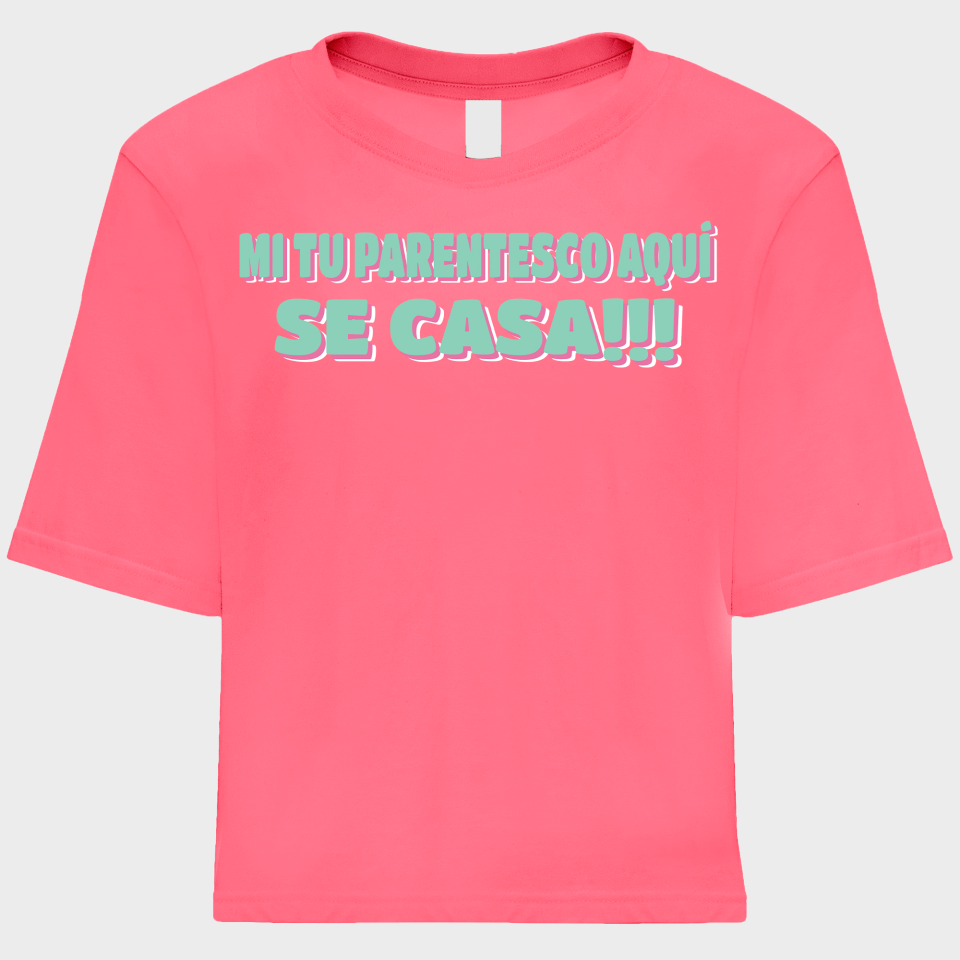 Camiseta talle corto despedida de soltera personalizable: Se Nos Casa