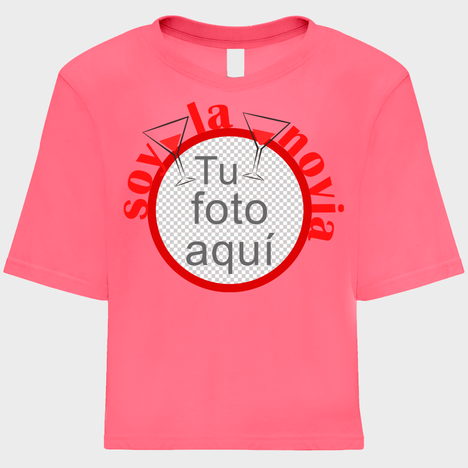 Camiseta talle corto despedida de soltera personalizable: Soy La Novia