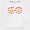 Camiseta talle corto despedida de soltera personalizable: Gafas
