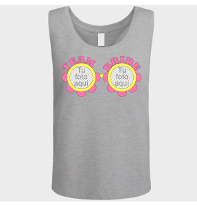 Camiseta de tirantes despedida de soltera personalizable: Gafas