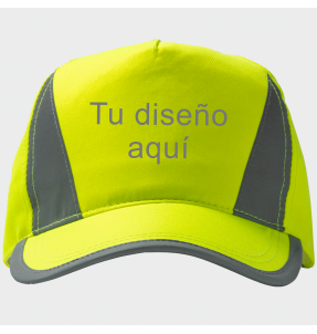 Gorra de 5 paneles con detalles reflectantes BALDER personalizada