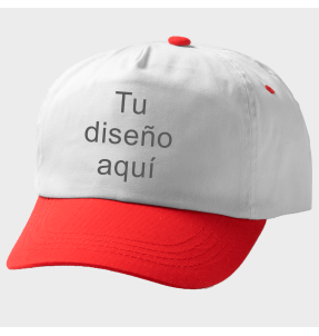 Gorra bicolor de 5 paneles personalizada