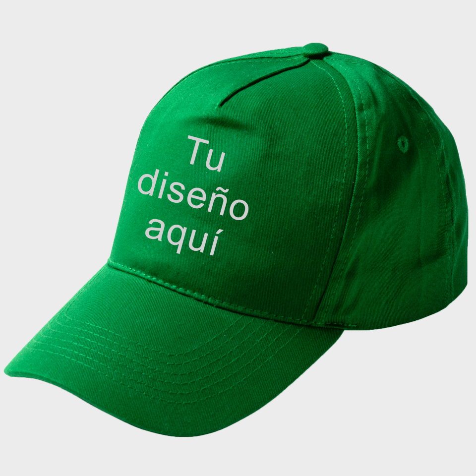 Gorra de 5 paneles algodón reciclado FIDES personalizada