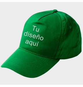 Gorra de 5 paneles algodón reciclado FIDES personalizada
