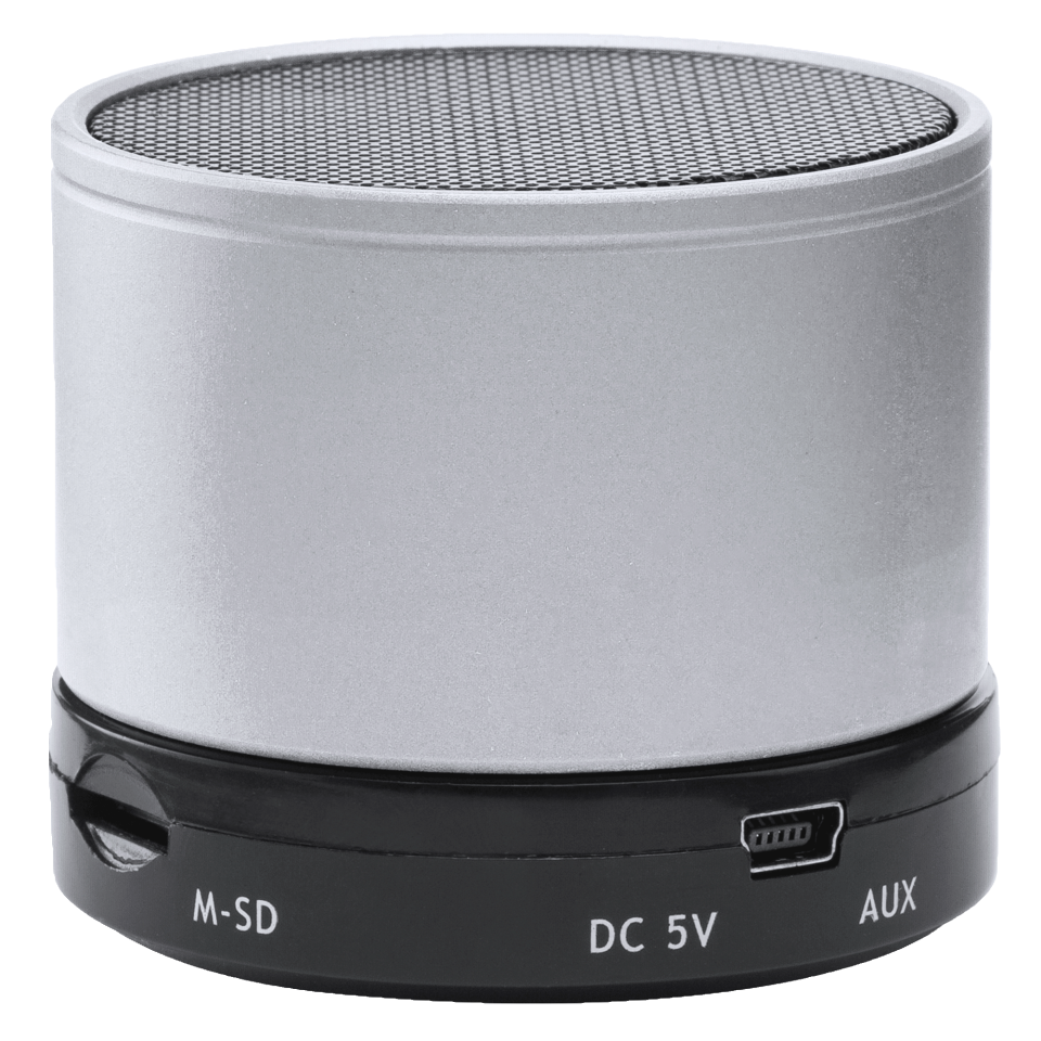 Altavoz con cuerpo metálico CORUS personalizado