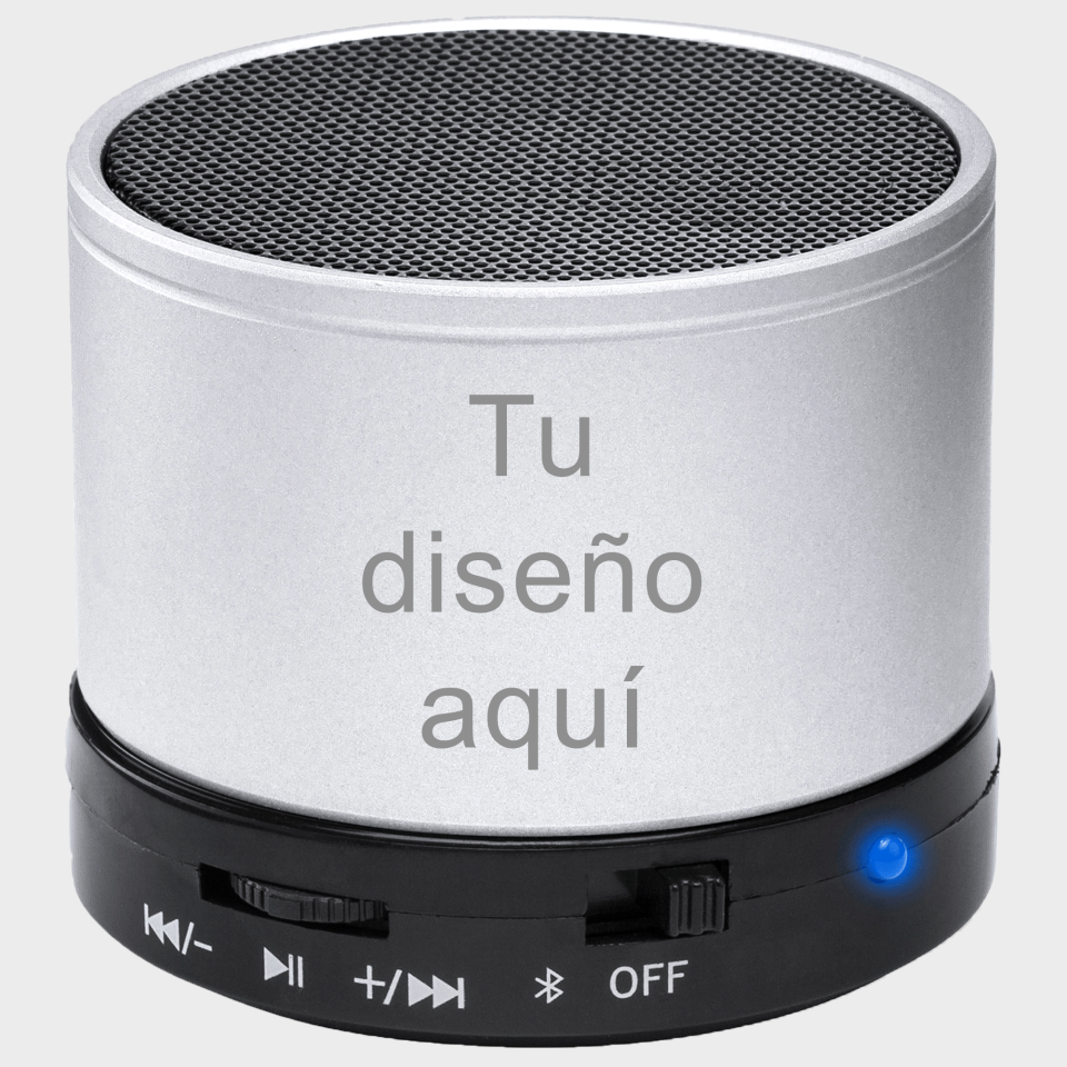 Altavoz con cuerpo metálico CORUS personalizado