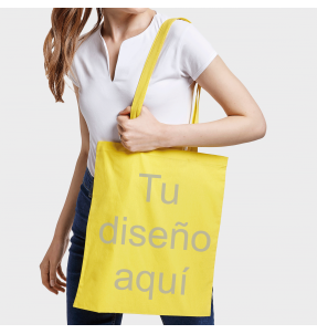 Bolsa de tela de colores de algodón 140gr personalizada