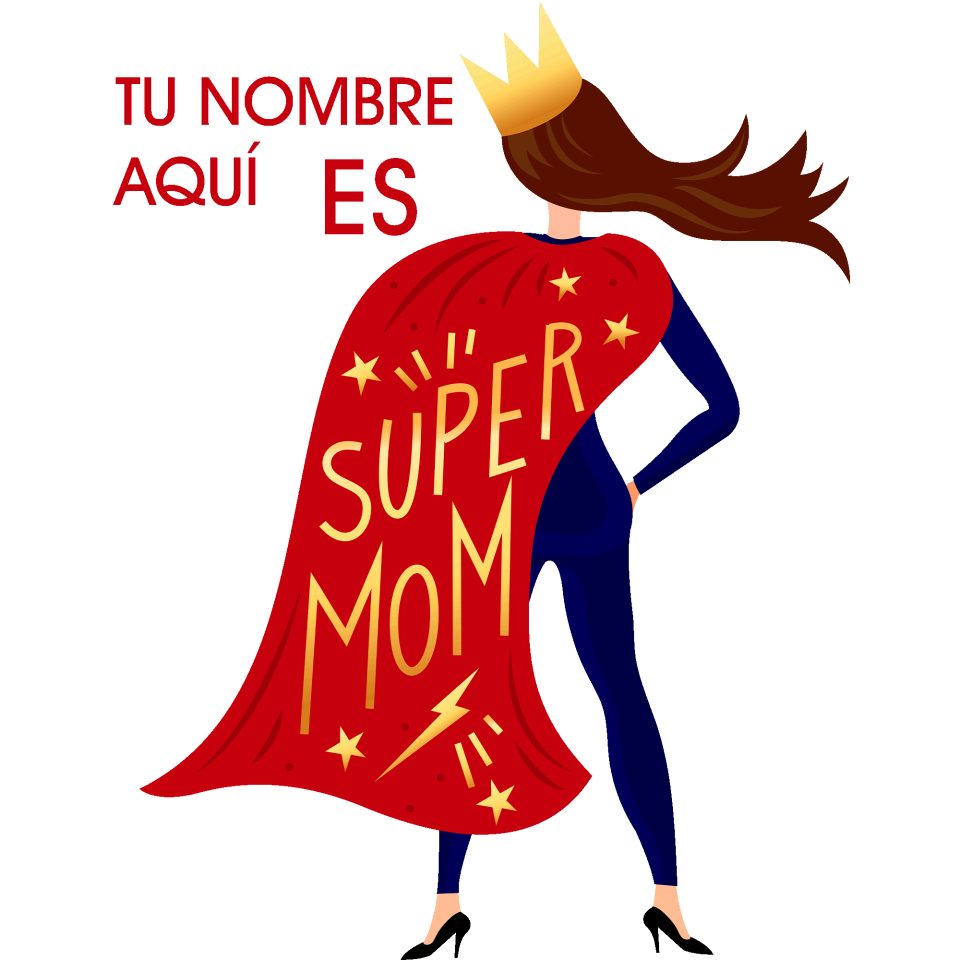 Body bebé para el día de la madre diseño Superheroína