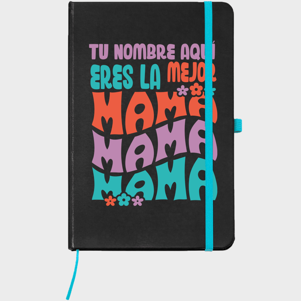 Bloc de notas A5 para el día de la madre diseño Mama