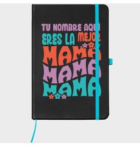 Bloc de notas A5 para el día de la madre diseño Mama