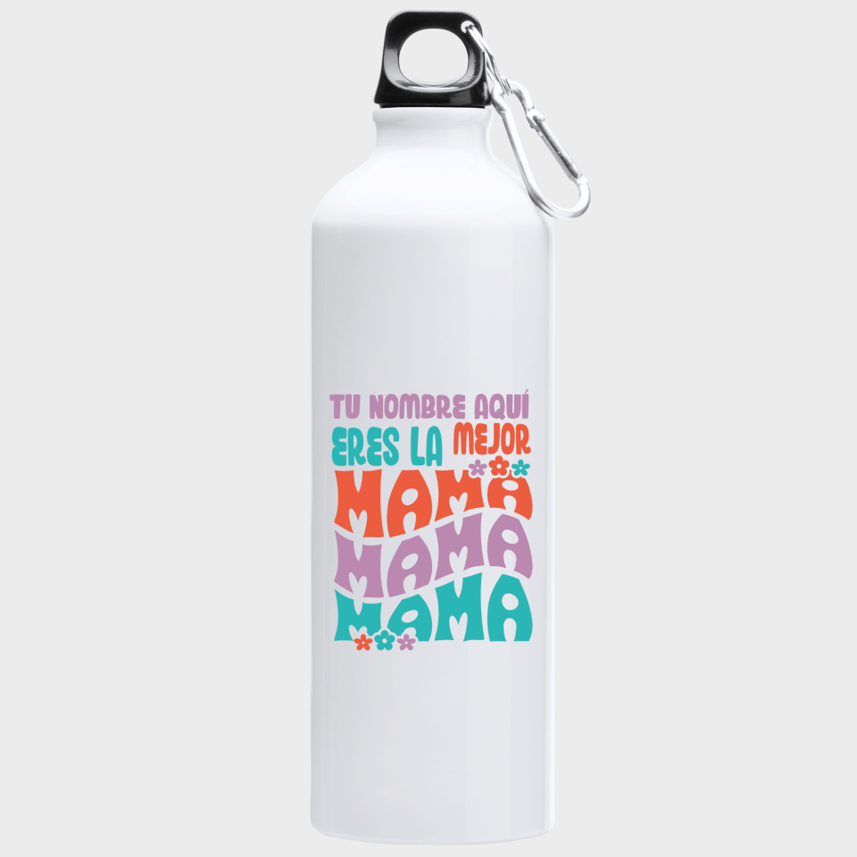 Bidón de aluminio para el día de la madre diseño Mama