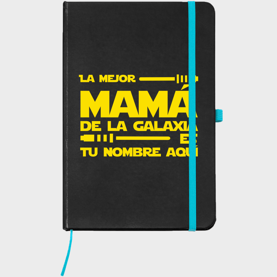 Bloc de notas A5 para el día de la madre diseño La mejor de la galaxia