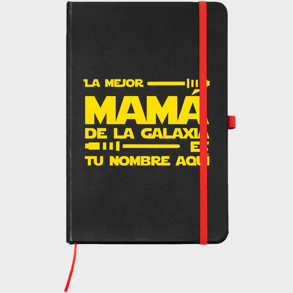 Bloc de notas A5 para el día de la madre diseño La mejor de la galaxia