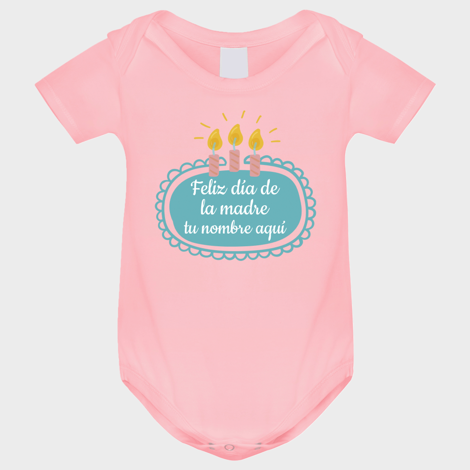 Body bebé para el día de la madre diseño Tarta