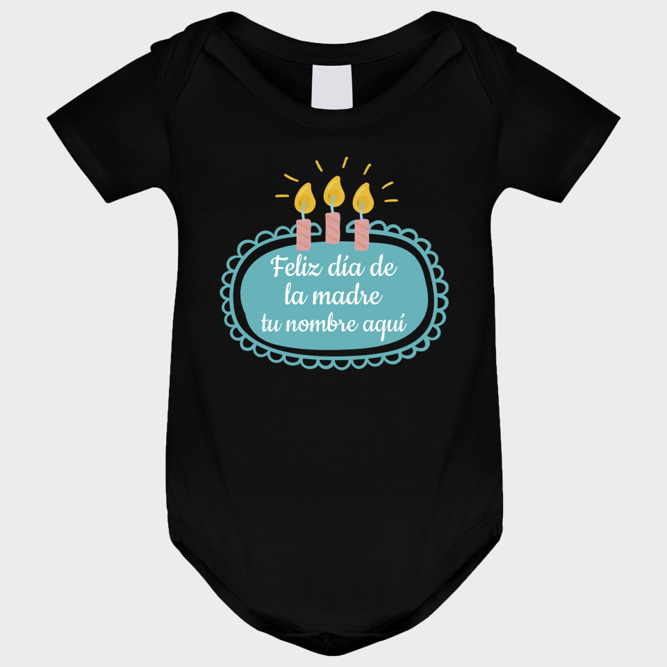 Body bebé para el día de la madre diseño Tarta