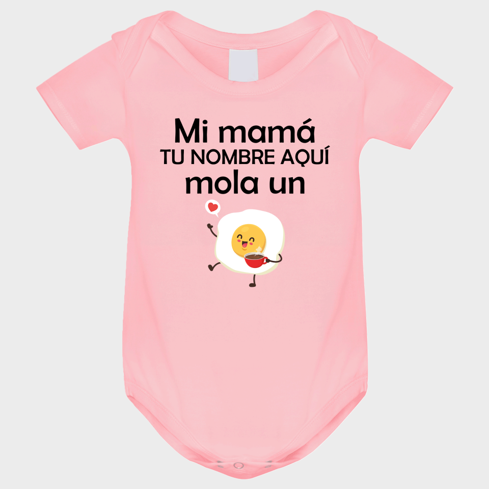 Body bebé para el día de la madre diseño Mi mamá mola