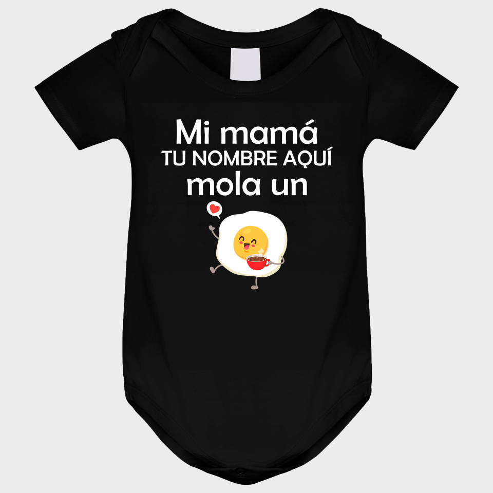 Body bebé para el día de la madre diseño Mi mamá mola