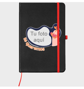 Bloc de notas A5 para el día de la madre diseño Madre con bebé