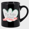 Taza negra para el día de la madre diseño Mamá número uno