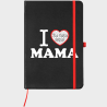 Bloc de notas A5 para el día de la madre diseño I love mama
