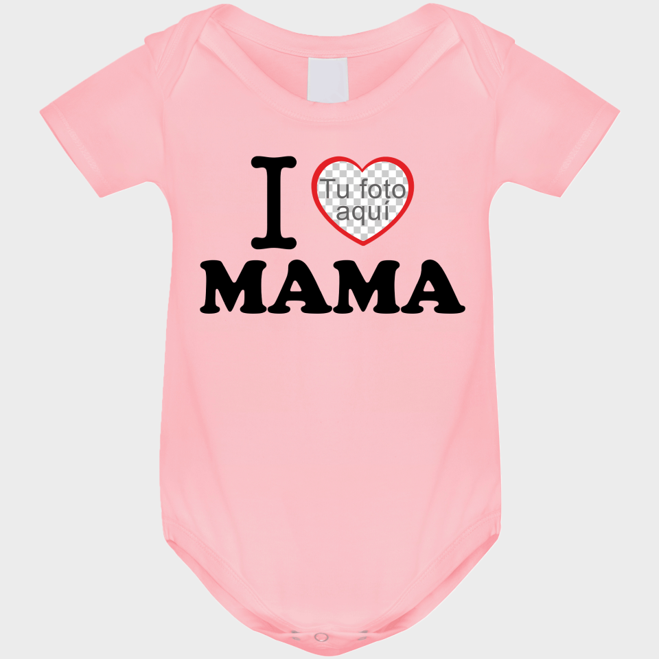 Body bebé para el día de la madre diseño I love mama
