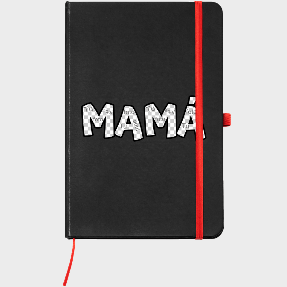 Bloc de notas A5 para el día de la madre diseño Mamá
