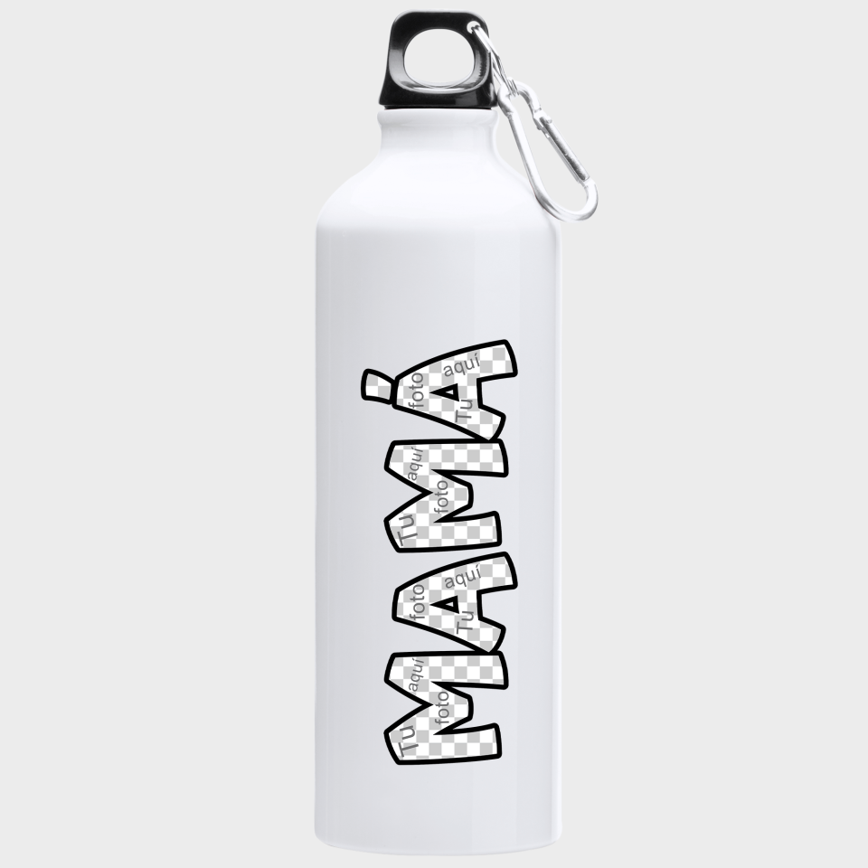 Bidón de aluminio para el día de la madre diseño Mamá