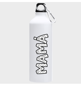Bidón de aluminio para el día de la madre diseño Mamá