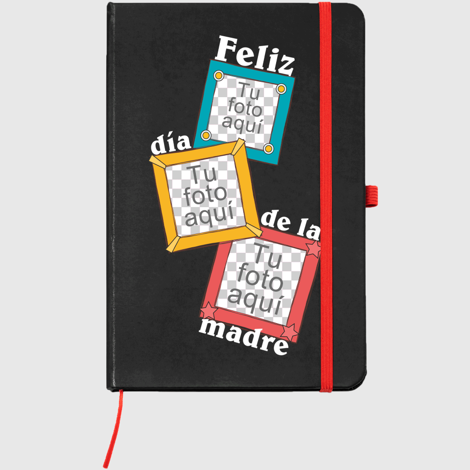 Bloc de notas A5 para el día de la madre diseño Marco