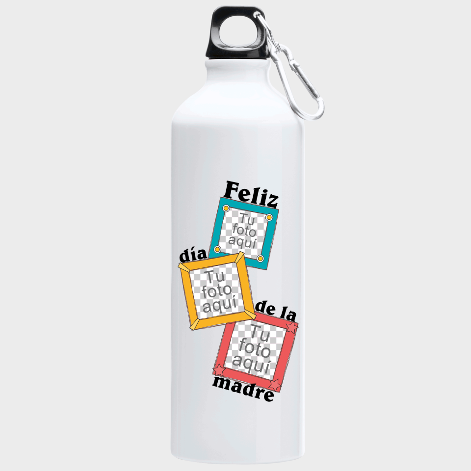 Bidón de aluminio para el día de la madre diseño Marco