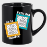Taza negra para el día de la madre diseño Marco