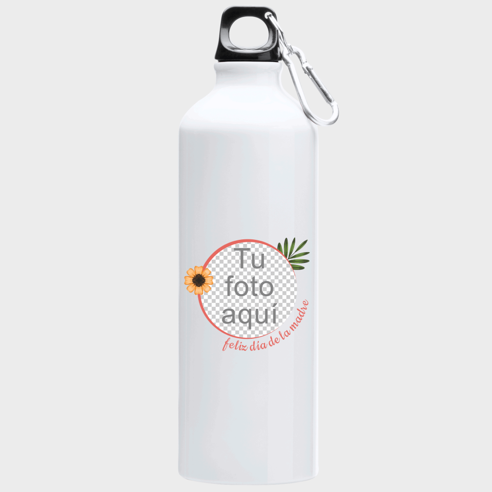 Bidón de aluminio para el día de la madre diseño Flor