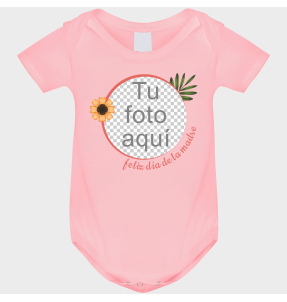Body bebé para el día de la madre diseño Flor