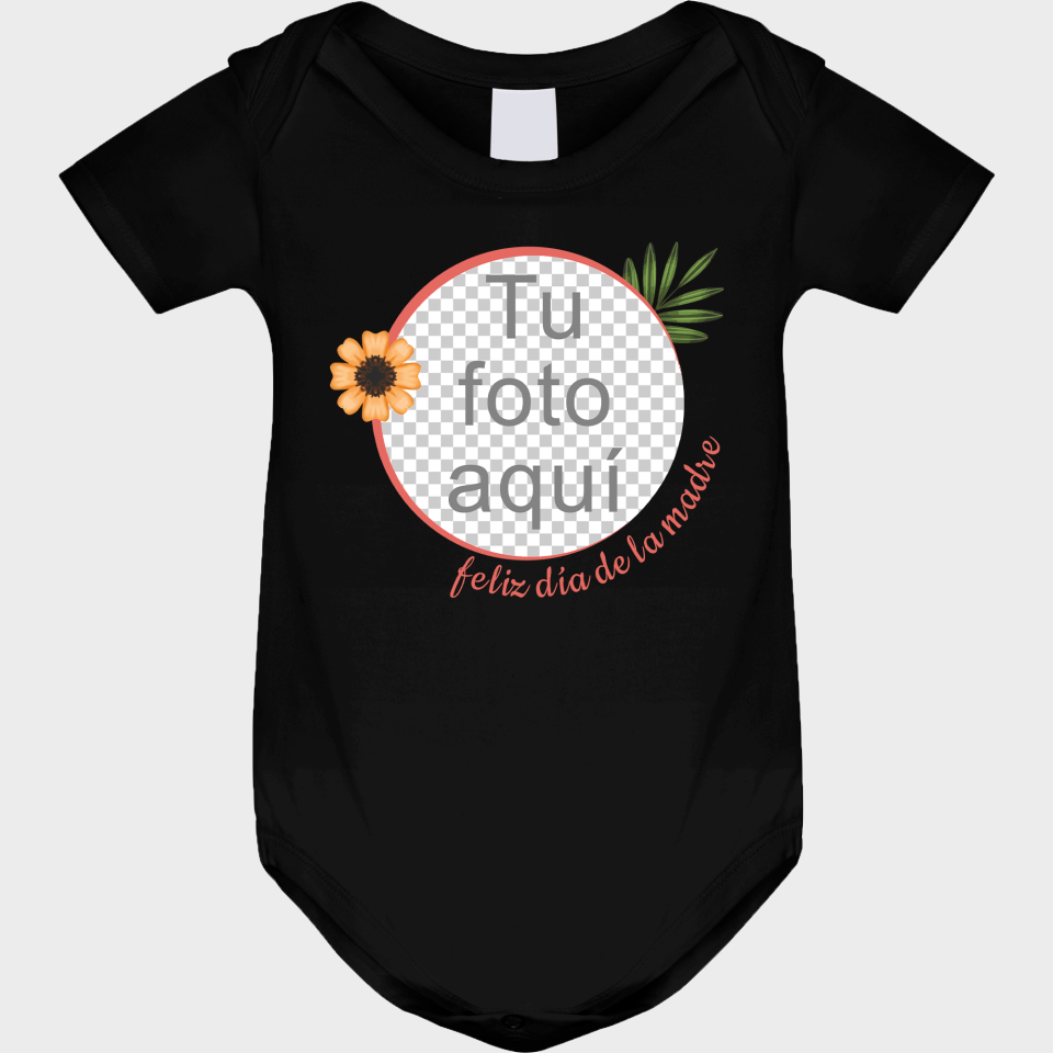 Body bebé para el día de la madre diseño Flor