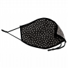 Mascarilla algodón orgánico reversible súper grande dots black y flower antracite homologada con protección +90%