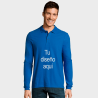 Polo manga larga premium personalizado
