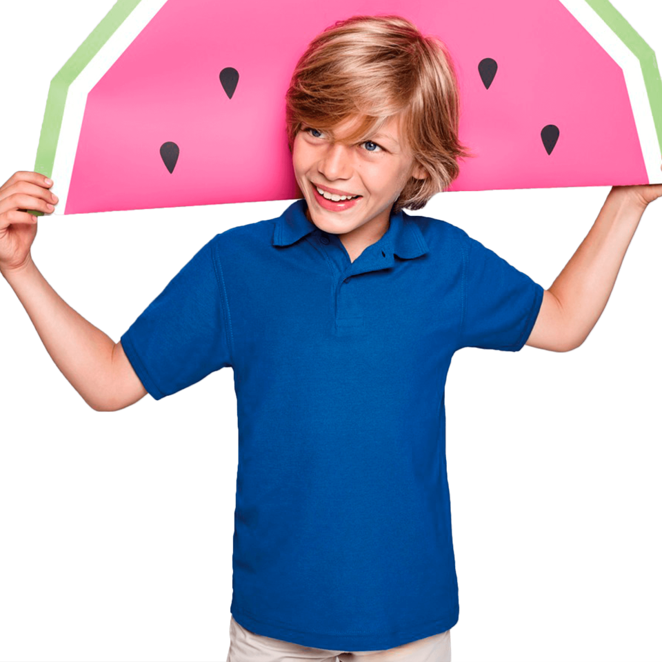 Polo niño manga corta básico personalizado