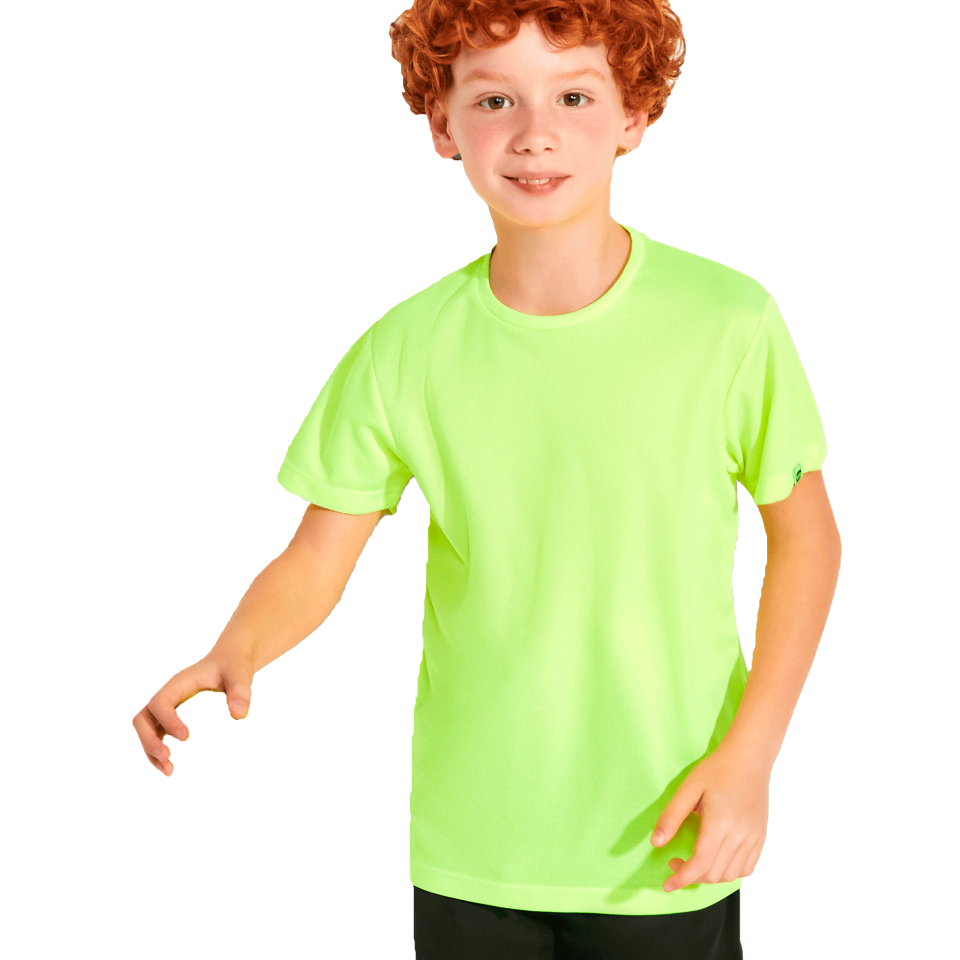 Camiseta técnica de poliéster reciclado niño personalizada