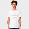 Camiseta blanca de algodón orgánico Stanley/Stella Creator personalizada