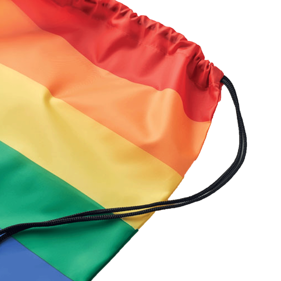 Mochila de cuerdas Rainbow personalizada